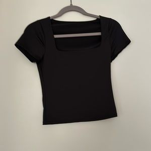 Black crop top